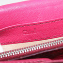 Chloe Paddington Long Wallet Leather Pink Gold Auth BA9436-14