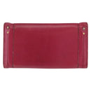 Chloe Paddington Long Wallet Leather Pink Gold Auth BA9436-3