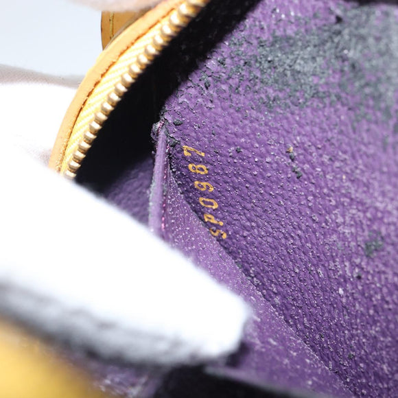 LOUIS VUITTON Epi Dauphine PM Pouch Yellow M48449 LV Auth BA9437