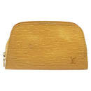 LOUIS VUITTON Epi Dauphine PM Pouch Yellow M48449 LV Auth BA9437-13