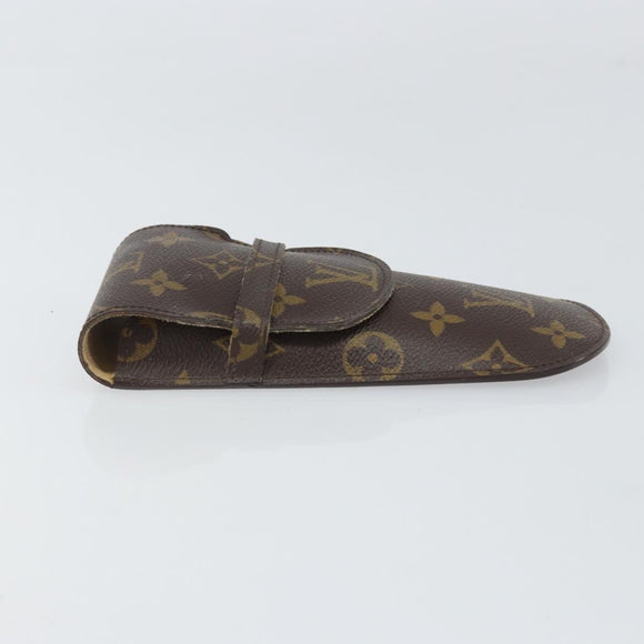 LOUIS VUITTON Monogram Etui Stilo Pen Case M62990 LV Auth BA9442