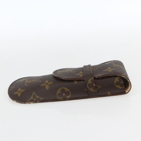 LOUIS VUITTON Monogram Etui Stilo Pen Case M62990 LV Auth BA9443