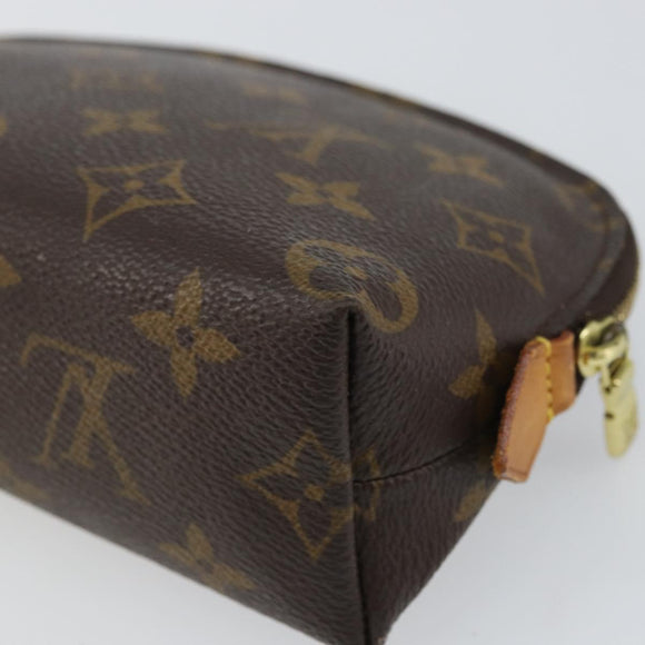 LOUIS VUITTON Monogram Pochette Cosmetic PM Pouch M43998 LV Auth BA9447