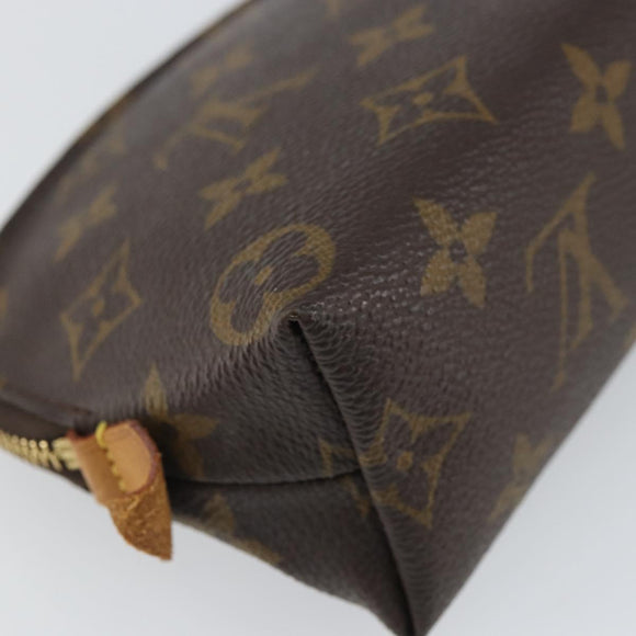LOUIS VUITTON Monogram Pochette Cosmetic PM Pouch M43998 LV Auth BA9447