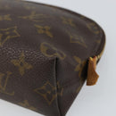 LOUIS VUITTON Monogram Pochette Cosmetic PM Pouch M43998 LV Auth BA9447-7