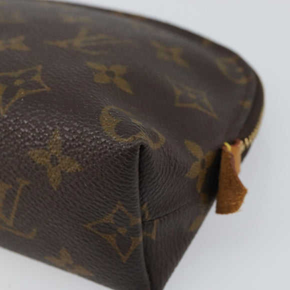 LOUIS VUITTON Monogram Pochette Cosmetic PM Pouch M43998 LV Auth BA9447