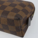 LOUIS VUITTON Damier Ebene Pochette Cosmetic PM Pouch N47516 LV Auth BA9448-7