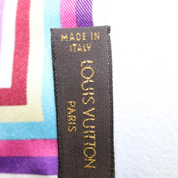 LOUIS VUITTON I love Monogram Silk Scarf Scarf Multicolor LV Auth BA9449M
