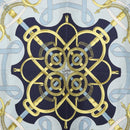 HERMES Carre 90 Scarf ""Eperon d'Or"" Silk Navy Auth BA9450-6