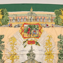 HERMES Carre 90 Scarf ""SANSSOUCY"" Silk Green Auth BA9452-3