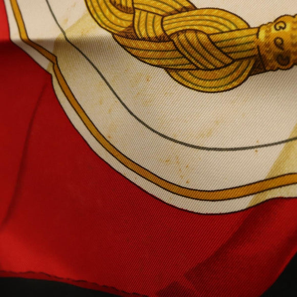 HERMES Carre 90 Scarf ""SOLEIL DE SOIE"" Silk Black Auth BA9453