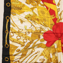 HERMES Carre 90 Scarf ""SOLEIL DE SOIE"" Silk Black Auth BA9453-5