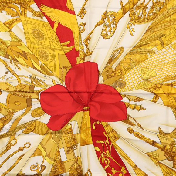 HERMES Carre 90 Scarf ""SOLEIL DE SOIE"" Silk Black Auth BA9453