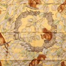 HERMES Carre 90 Scarf ""Casse Noisette"" Silk Beige Auth BA9454-6