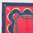 CARTIER Must Line Scarf Silk Navy Auth BA9456-2