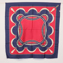 CARTIER Must Line Scarf Silk Navy Auth BA9456-7