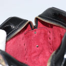 VALENTINO Rock Studs Shoulder Bag Enamel Red Gold Auth BA9458-20