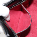 VALENTINO Rock Studs Shoulder Bag Enamel Red Gold Auth BA9458-21