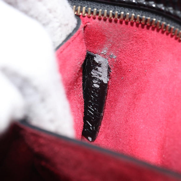 VALENTINO Rock Studs Shoulder Bag Enamel Red Gold Auth BA9458