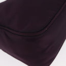PRADA Accessory Pouch Nylon Purple Silver Auth BA9459SAV-8