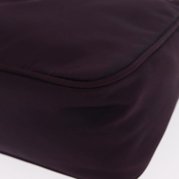PRADA Accessory Pouch Nylon Purple Silver Auth BA9459SAV