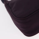 PRADA Accessory Pouch Nylon Purple Silver Auth BA9459SAV-16