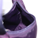 PRADA Accessory Pouch Nylon Purple Silver Auth BA9459SAV-21