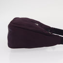 PRADA Accessory Pouch Nylon Purple Silver Auth BA9459SAV-3