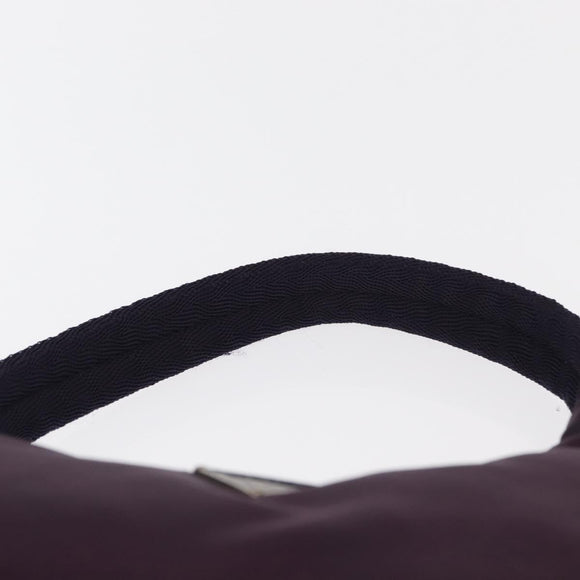 PRADA Accessory Pouch Nylon Purple Silver Auth BA9459SAV