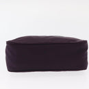 PRADA Accessory Pouch Nylon Purple Silver Auth BA9459SAV-5