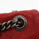 CHANEL Matelasse 25 Single Flap Chain Bag Caviar Skin Red CC Auth BA9462SAV-8