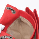 CHANEL Matelasse 25 Single Flap Chain Bag Caviar Skin Red CC Auth BA9462SAV-25