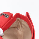 CHANEL Matelasse 25 Single Flap Chain Bag Caviar Skin Red CC Auth BA9462SAV-27