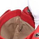 CHANEL Matelasse 25 Single Flap Chain Bag Caviar Skin Red CC Auth BA9462SAV-28