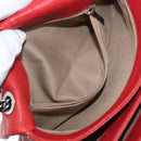 CHANEL Matelasse 25 Single Flap Chain Bag Caviar Skin Red CC Auth BA9462SAV-33