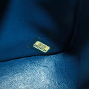 CHANEL Matelasse 25 Double Flap Chain Bag Lamb Skin Navy Silver CC Auth BA9464SM-10