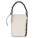 LOEWE Anagram Gate Baguette Bag Shoulder Bag Leather White Auth BA9468SAV-1