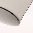 LOEWE Anagram Gate Baguette Bag Shoulder Bag Leather White Auth BA9468SAV-19