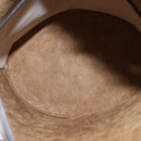 LOEWE Anagram Gate Baguette Bag Shoulder Bag Leather White Auth BA9468SAV-10