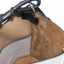 LOEWE Anagram Gate Baguette Bag Shoulder Bag Leather White Auth BA9468SAV-22