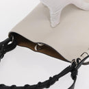 LOEWE Anagram Gate Baguette Bag Shoulder Bag Leather White Auth BA9468SAV-6