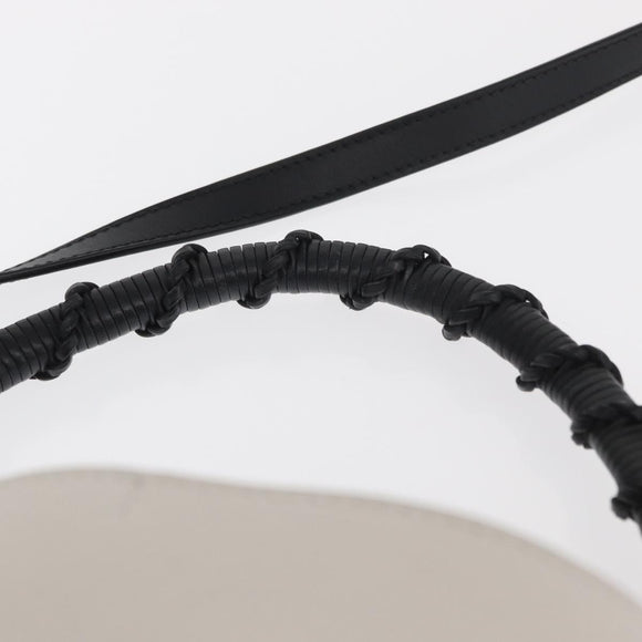 LOEWE Anagram Gate Baguette Bag Shoulder Bag Leather White Auth BA9468SAV