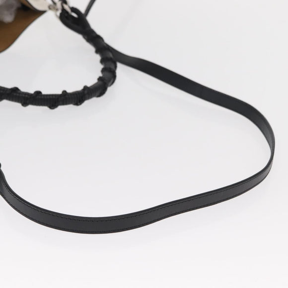 LOEWE Anagram Gate Baguette Bag Shoulder Bag Leather White Auth BA9468SAV