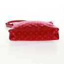 LOUIS VUITTON Monogram Satin Little Boulogne Hand Bag Red M92351 Auth BA9469SM-5