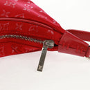 LOUIS VUITTON Monogram Satin Little Boulogne Hand Bag Red M92351 Auth BA9469SM-18