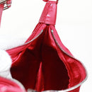 LOUIS VUITTON Monogram Satin Little Boulogne Hand Bag Red M92351 Auth BA9469SM-20