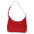 LOUIS VUITTON Monogram Satin Little Boulogne Hand Bag Red M92351 Auth BA9469SM-13