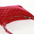 LOUIS VUITTON Monogram Satin Little Boulogne Hand Bag Red M92351 Auth BA9469SM-6