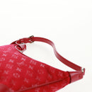 LOUIS VUITTON Monogram Satin Little Boulogne Hand Bag Red M92351 Auth BA9469SM-14