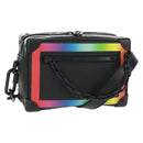 LOUIS VUITTON Taiga Rainbow Mini Soft Trunk Bag Black M30351 LV Auth BA9470SM-1